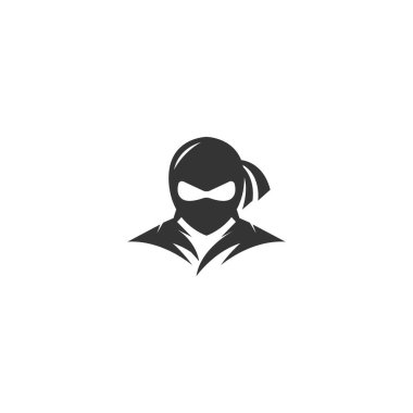 Ninja logo icon design illustration template