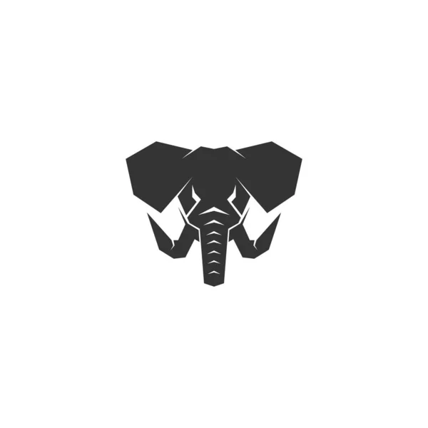 Elephant Icon Logo Design Illustration Template — стоковый вектор