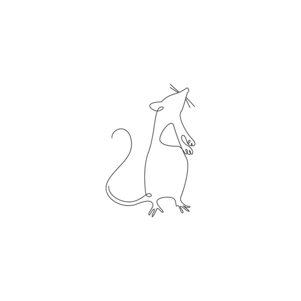 Rats Icon Logo Design Illustration Template — Image vectorielle