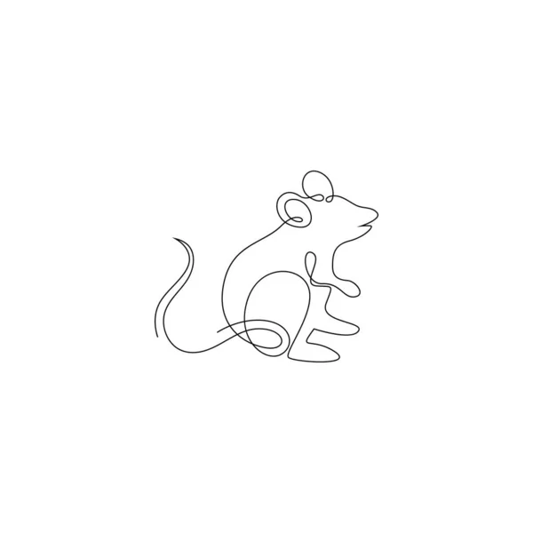 Rats Icon Logo Design Illustration Template — Vettoriale Stock