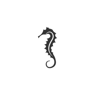 Seahorse icon logo design illustration template