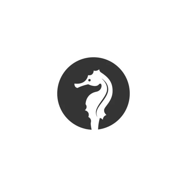 Seahorse Icon Logo Design Illustration Template — Stockvektor
