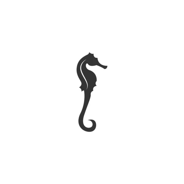 Шаблон Рисунка Логотипа Морской Лошади — стоковый вектор