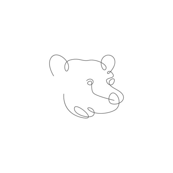 Bear Icon Logo Design Illustration Template — Stockvektor