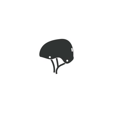 Skateboard helmet icon design illustration template