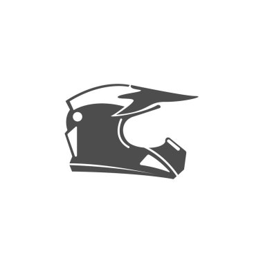 Motorcycle helmet icon design illustration template
