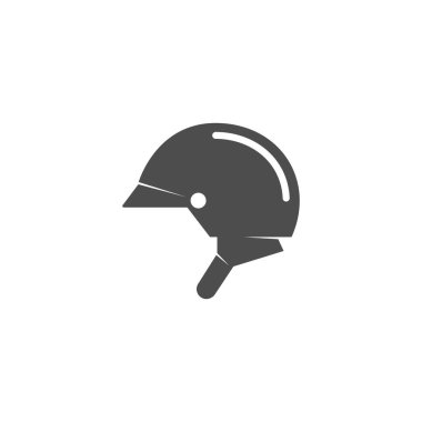 Motorcycle helmet icon design illustration template