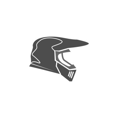 Motorcycle helmet icon design illustration template