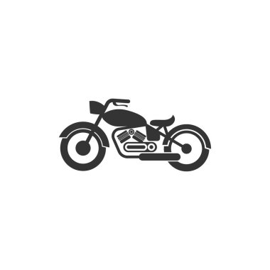 Motorcycle icon logo design illustration template