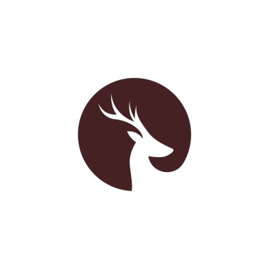 Stag icon logo design illustration template