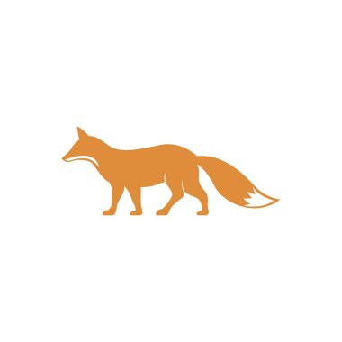 Fox icon logo design illustration template
