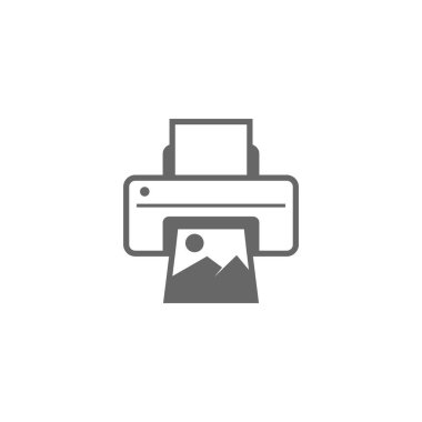 Printer icon design illustration template