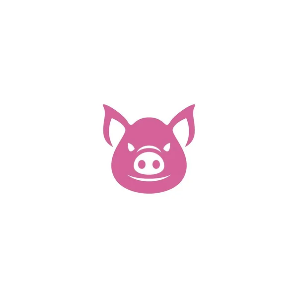 Pig icon logo design illustration template