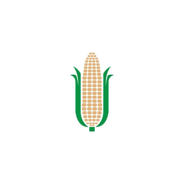 Plantilla Ilustración Diseño Logotipo Icono Maíz Dulce — Vector de stock