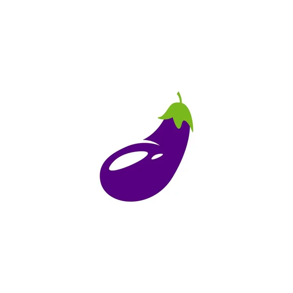 Eggplant 아이콘 디자인 일러스트 템플릿 — 스톡 벡터