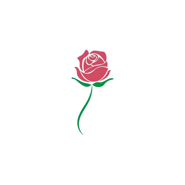 Plantilla Ilustración Diseño Icono Rosas Rojas — Vector de stock