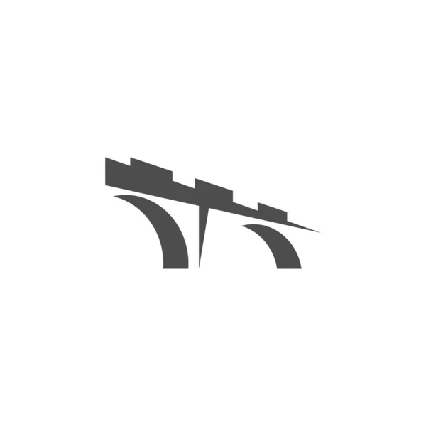 Köprü Logosu Tasarım Örnekleme Şablonu — Stok Vektör