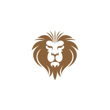 Aslan logosu tasarım örnekleme şablonu