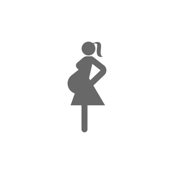 Pregnancy Logo Icon Design Illustration Template — Stock Vector