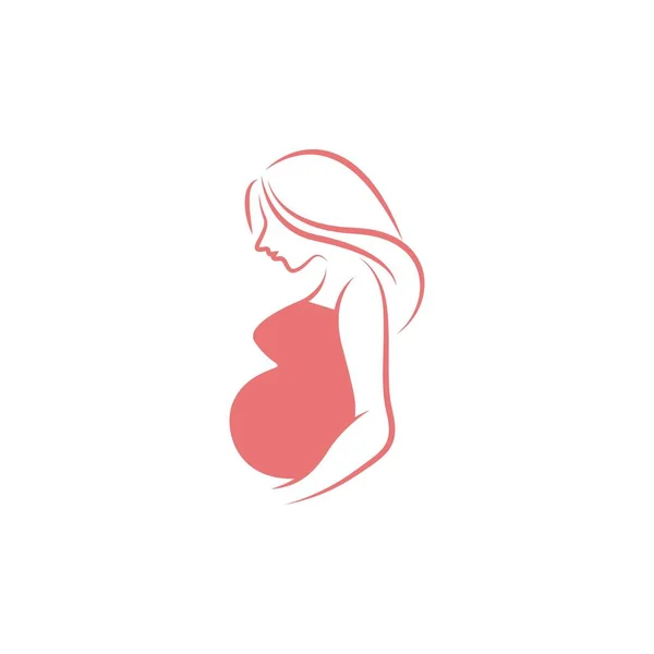 Hamilelik logosu tasarım örnekleme şablonu 