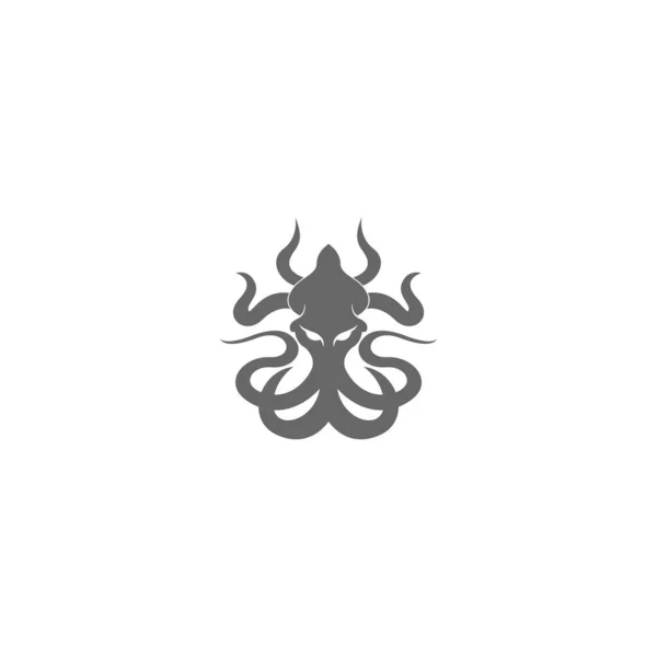 Πρότυπο Εικονογράφησης Εικονιδίων Λογότυπου Kraken — Διανυσματικό Αρχείο