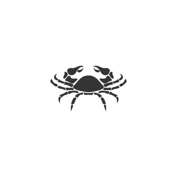 Logo Crabe Icône Design Illustration Vecteur — Image vectorielle