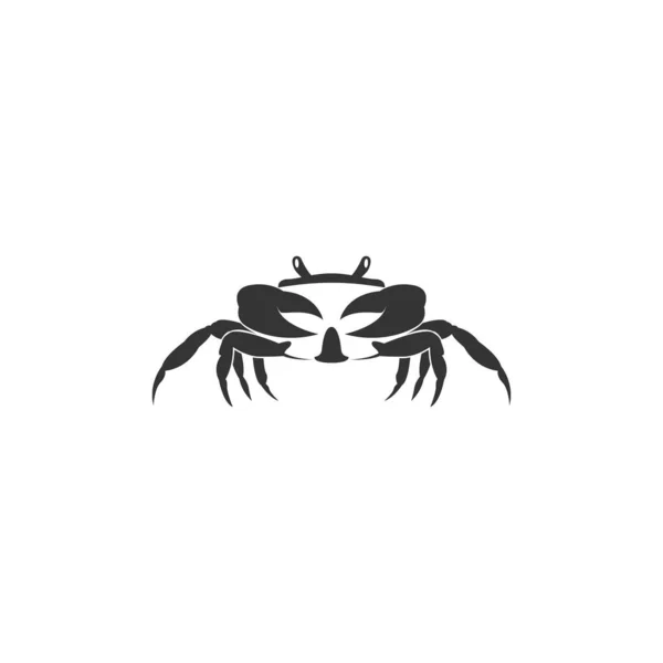 Krabba Logotyp Ikon Design Illustration Vektor — Stock vektor