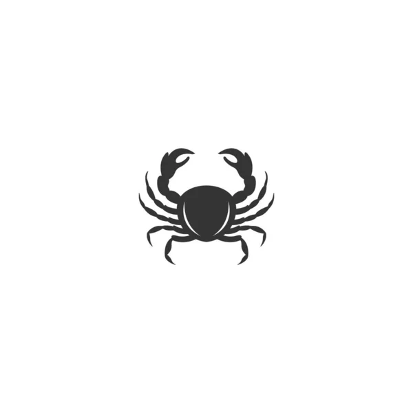 Logo Crabe Icône Design Illustration Vecteur — Image vectorielle