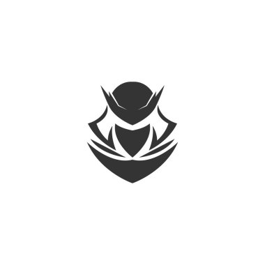 Ronin simge tasarımı logo resimleme şablonu