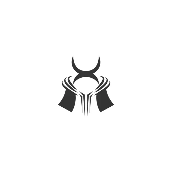 Ronin Ikone Design Logo Illustration Vorlage — Stockvektor