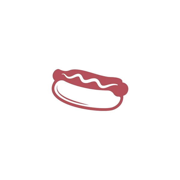 Hot Dog Symbol Logo Design Illustration Vektor — Stockvektor