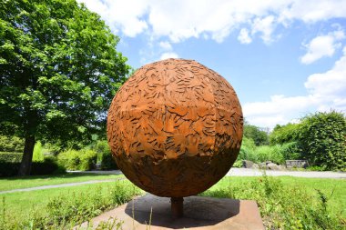 Sanat eseri Gruga parkı Essen Almanya. Yüksek kalite fotoğraf