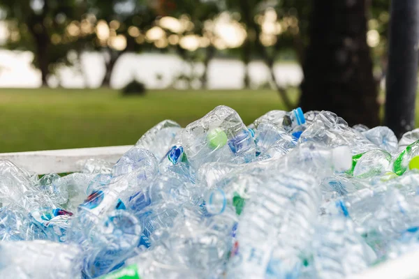 Recycleerbaar Afval Van Plastic Flessen Vuilnisbak Conceptueel — Stockfoto