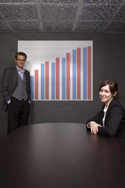 Business Team with Graph — Stock Photo, Image