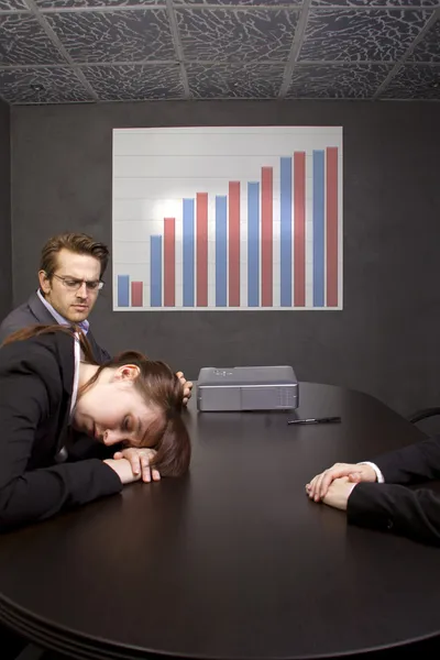 Business Team with Graph — Stock Photo, Image