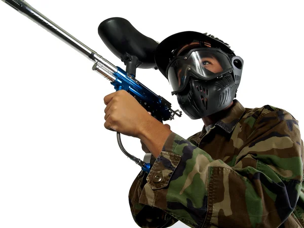 Giocatore di paintball — Foto Stock