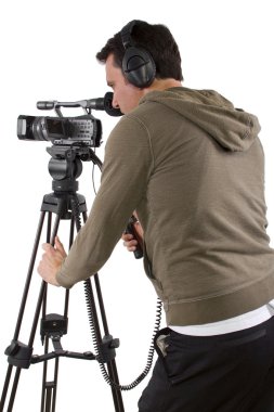 kamera operatörü ile tripod