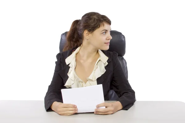 Giornalista donna — Foto Stock