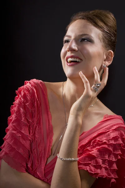 Young woman wearing pink — Stock Photo, Image