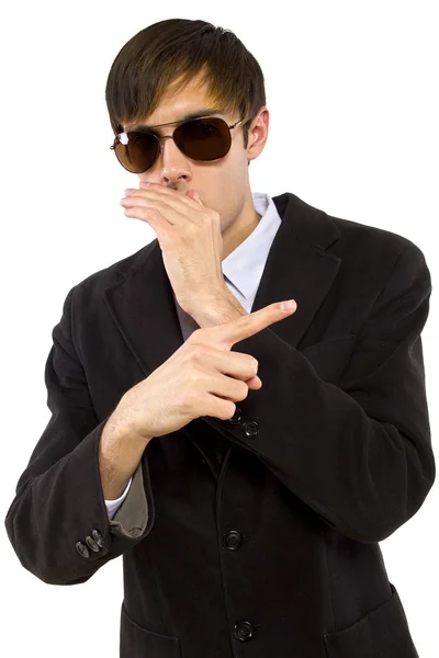 Bodyguard wearing sunglasses — Stock Photo, Image