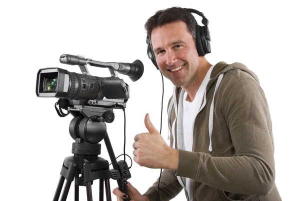 Video camera operator — Stock Photo, Image