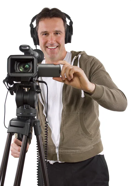 Video camera operator — Stock Photo, Image