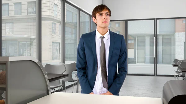 Customer ordering from behind the counter — Stock Photo, Image