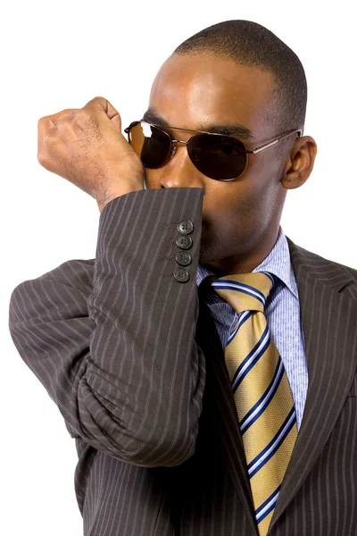 African American spy — Stock Photo, Image