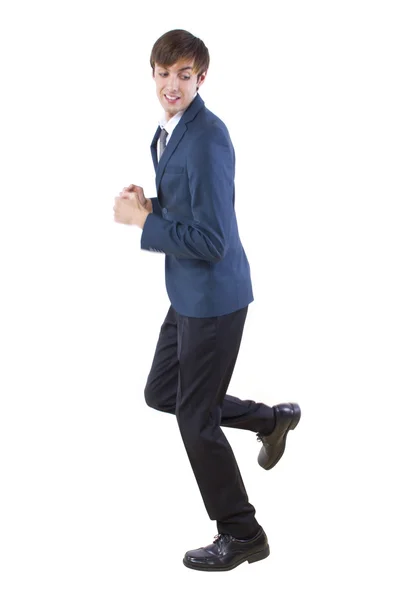 Businessman running away — Stock Photo, Image