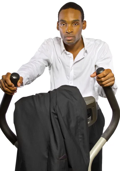 Businessman working out — Stock Photo, Image