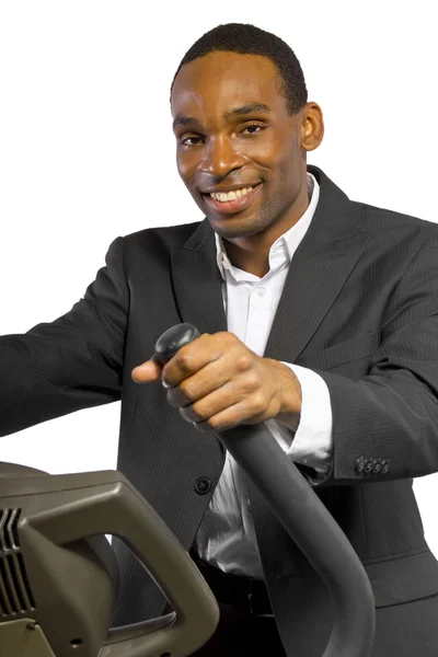 Businessman working out — Stock Photo, Image