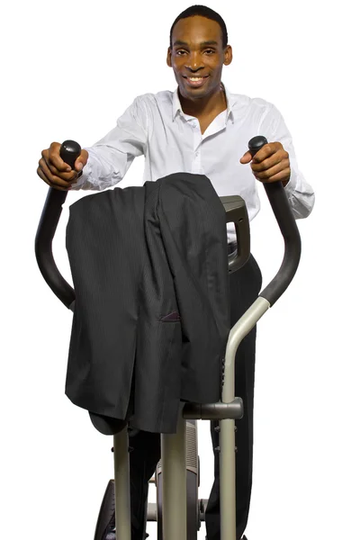 Businessman working out — Stock Photo, Image