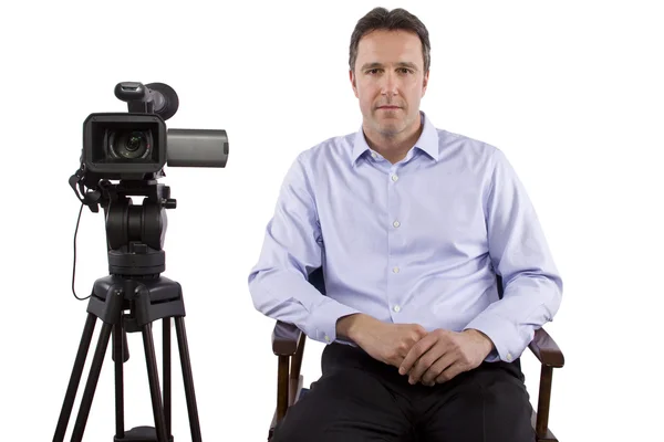 Casting director with camera — Stock Photo, Image