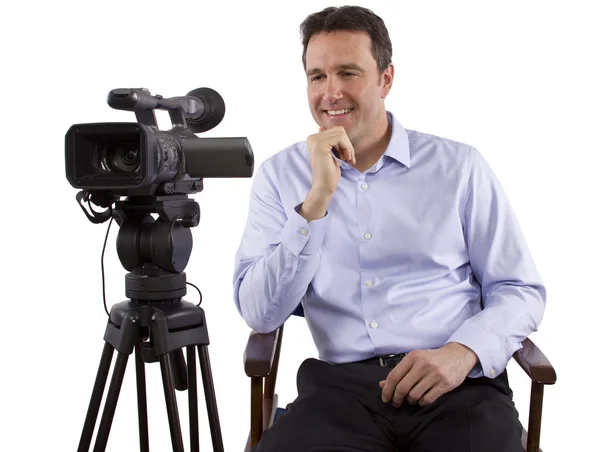 Casting director with camera — Stock Photo, Image